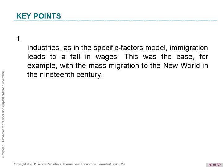 K e y T e r m KEY POINTS Chapter 5: Movements of Labor