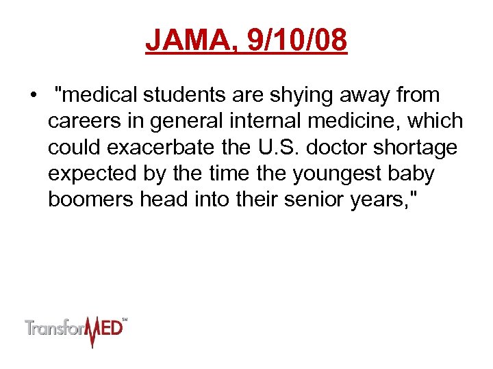 JAMA, 9/10/08 • 