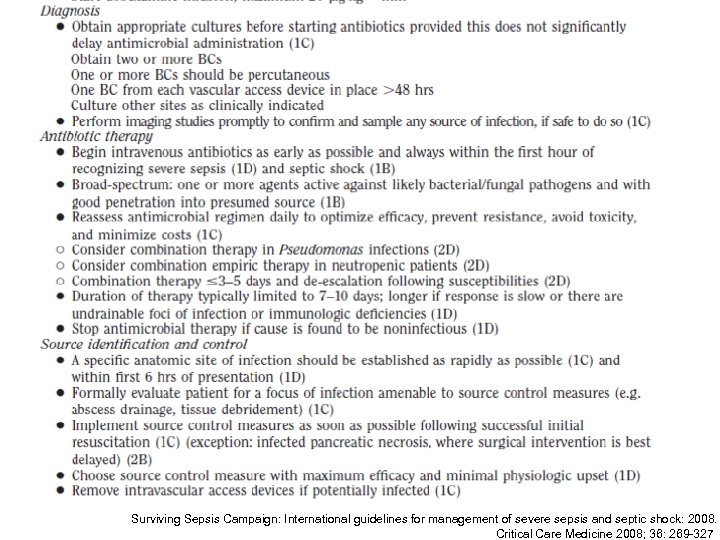 Surviving Sepsis Campaign: International guidelines for management of severe sepsis and septic shock: 2008.