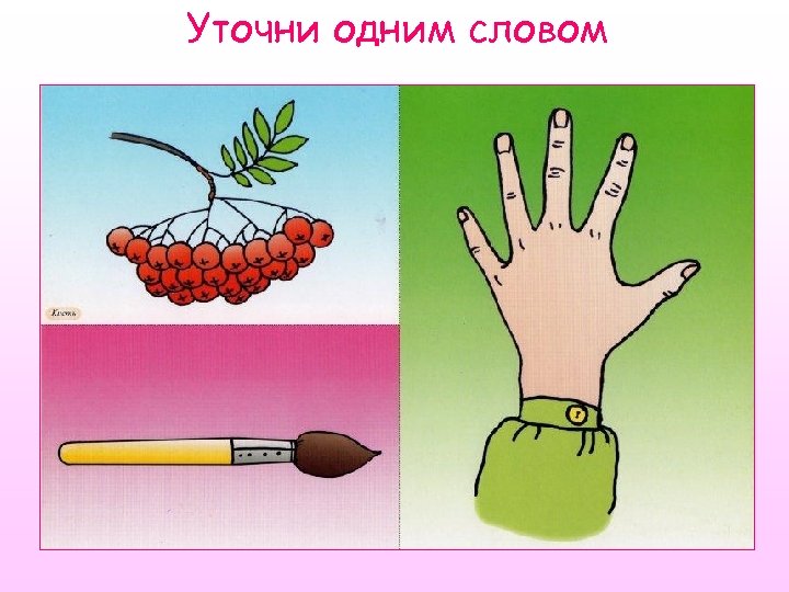 Уточни одним словом 