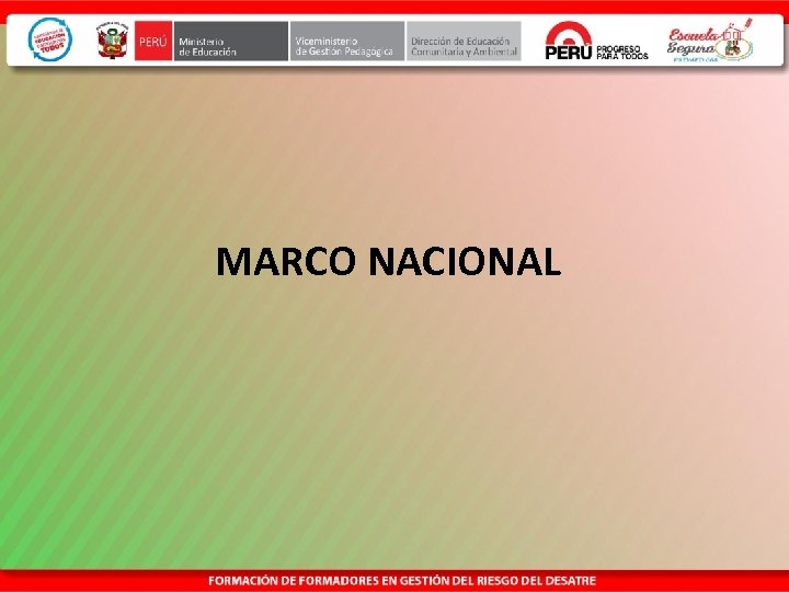 MARCO NACIONAL 