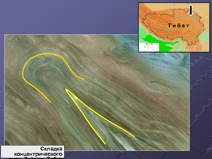 Тибет Складка концентрического 