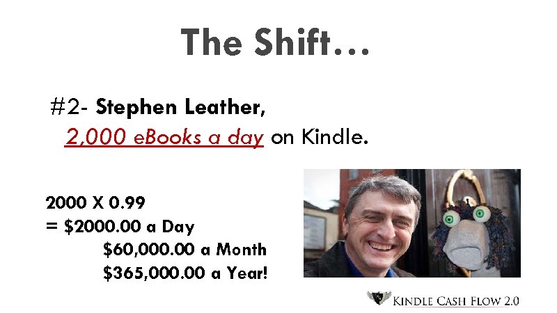 The Shift… #2 - Stephen Leather, 2, 000 e. Books a day on Kindle.