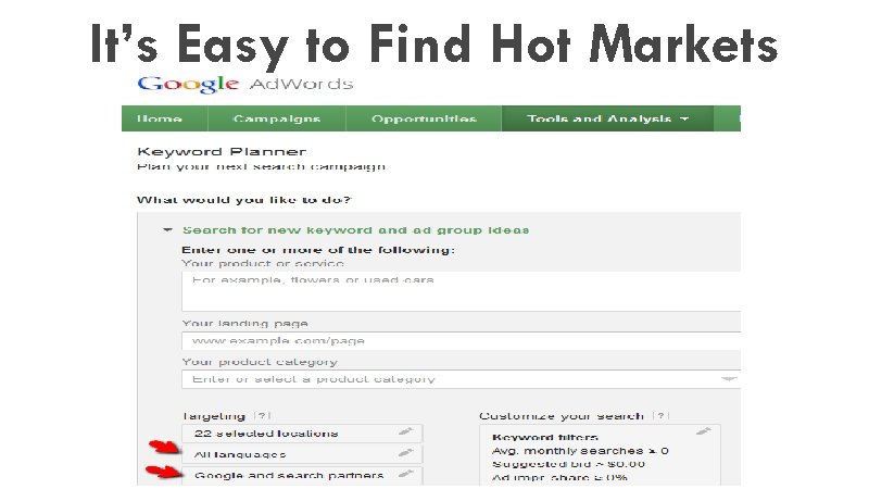 It’s Easy to Find Hot Markets 