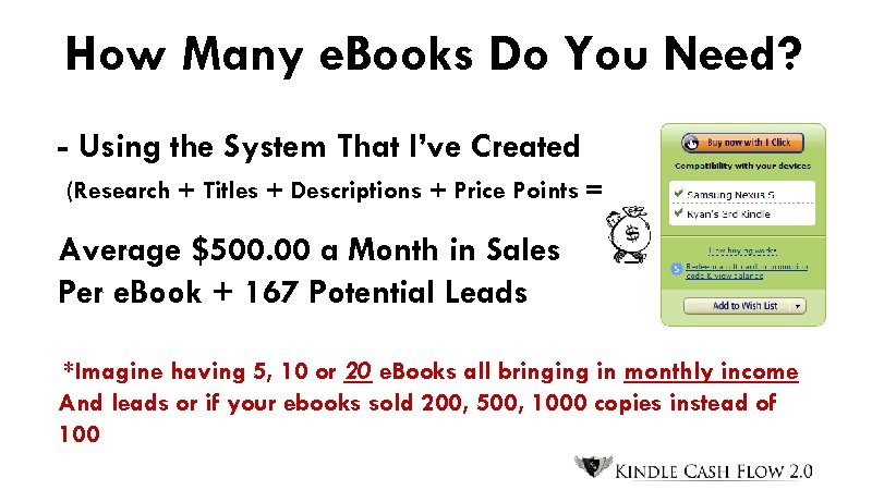 How Many e. Books Do You Need? - Using the System That I’ve Created