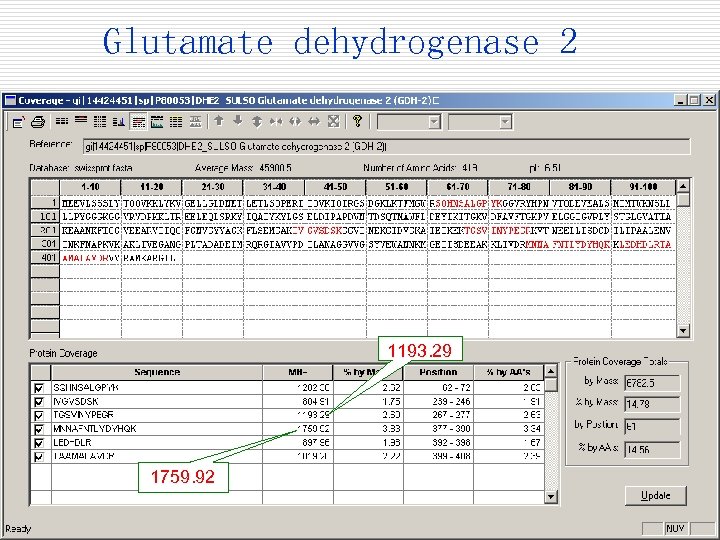 Glutamate dehydrogenase 2 1193. 29 1759. 92 