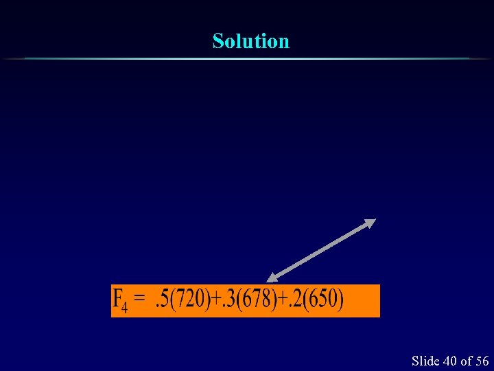 Solution Slide 40 of 56 