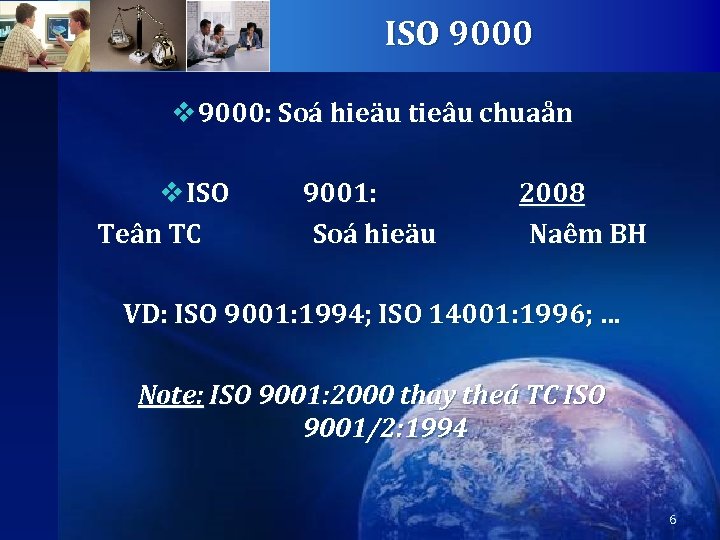 ISO 9000 v 9000: Soá hieäu tieâu chuaån v ISO Teân TC 9001: Soá