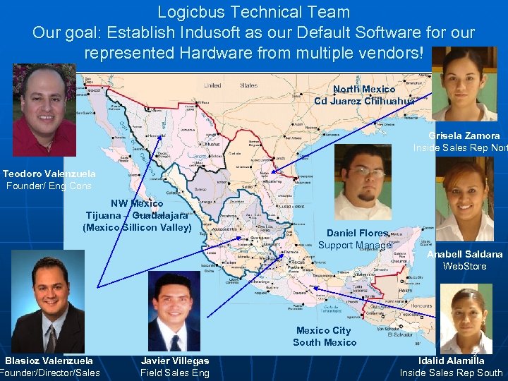 Logicbus Technical Team Our goal: Establish Indusoft as our Default Software for our represented