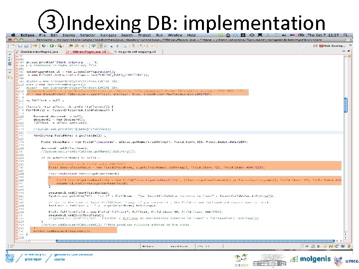 ③Indexing DB: implementation 