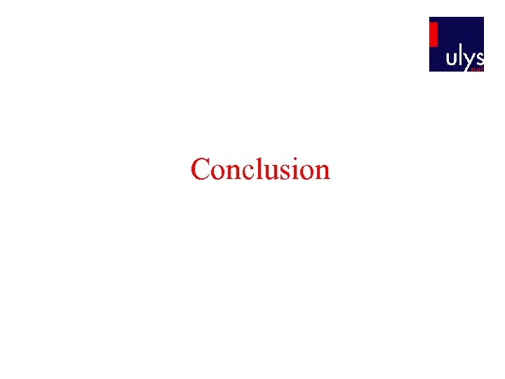 Conclusion 
