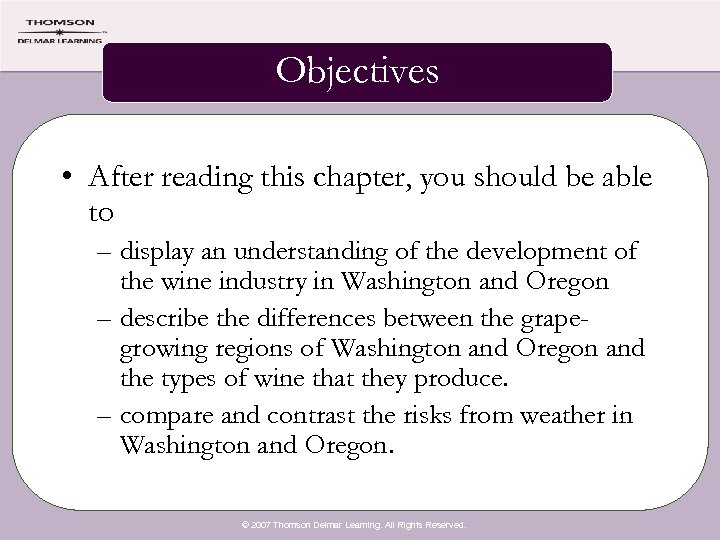 Objectives • After reading this chapter, you should be able to – display an