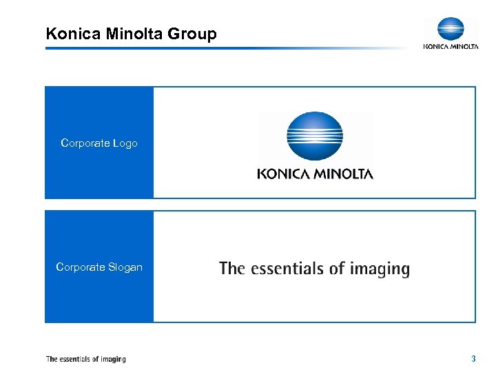 Konica Minolta Group Corporate Logo Corporate Slogan 3 