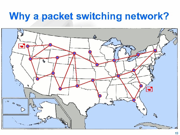 Why a packet switching network? 13 