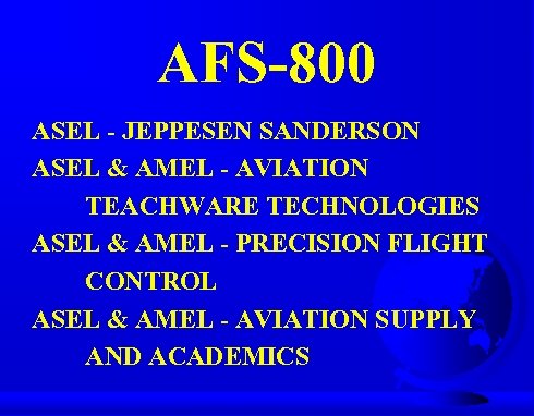 AFS-800 ASEL - JEPPESEN SANDERSON ASEL & AMEL - AVIATION TEACHWARE TECHNOLOGIES ASEL &