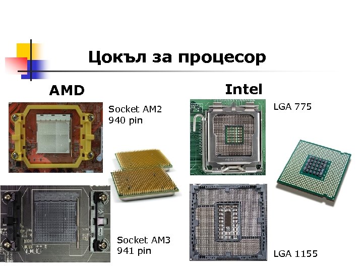 Цокъл за процесор Intel AMD Socket AM 2 940 pin Socket AM 3 941