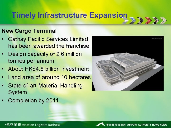 Timely Infrastructure Expansion New Cargo Terminal • Cathay Pacific Services Limited has been awarded