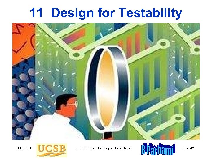 11 Design for Testability Oct. 2015 Part III – Faults: Logical Deviations Slide 42