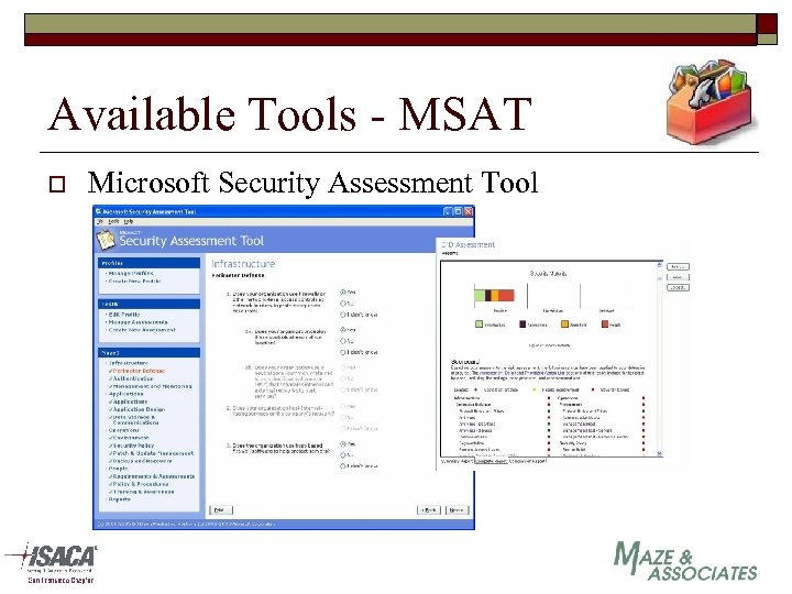 Available Tools - MSAT o Microsoft Security Assessment Tool 