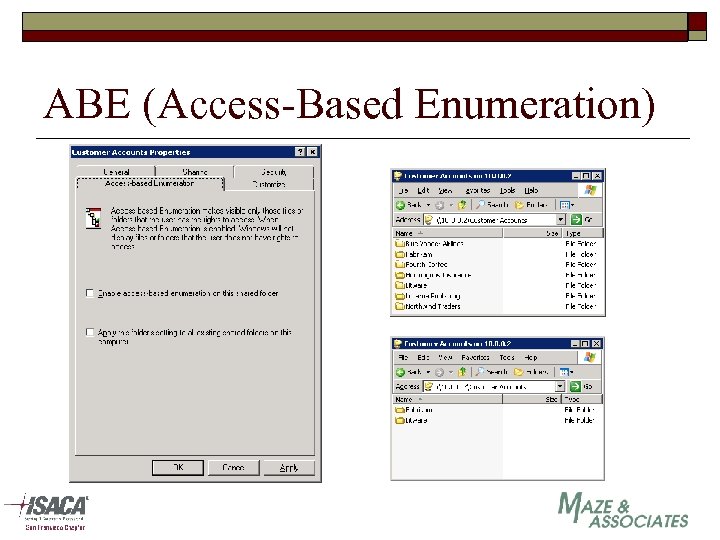 ABE (Access-Based Enumeration) 