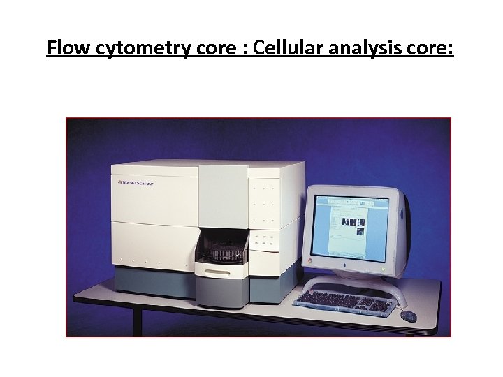 Flow cytometry core : Cellular analysis core: 