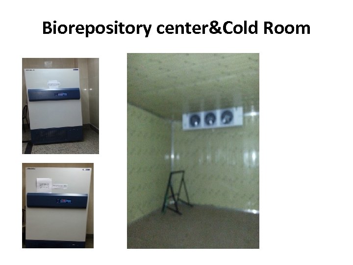 Biorepository center&Cold Room 