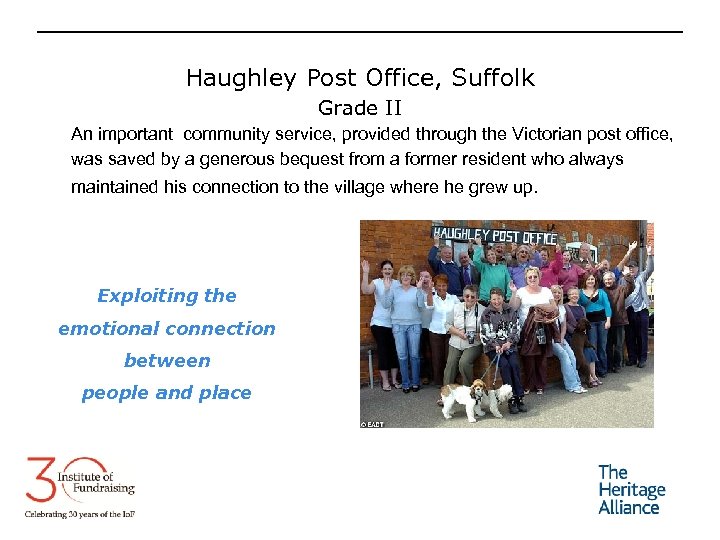 Haughley Post Office, Suffolk Grade II An important community service, provided through the Victorian