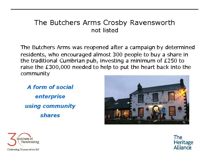 The Butchers Arms Crosby Ravensworth not listed The Butchers Arms was reopened after a