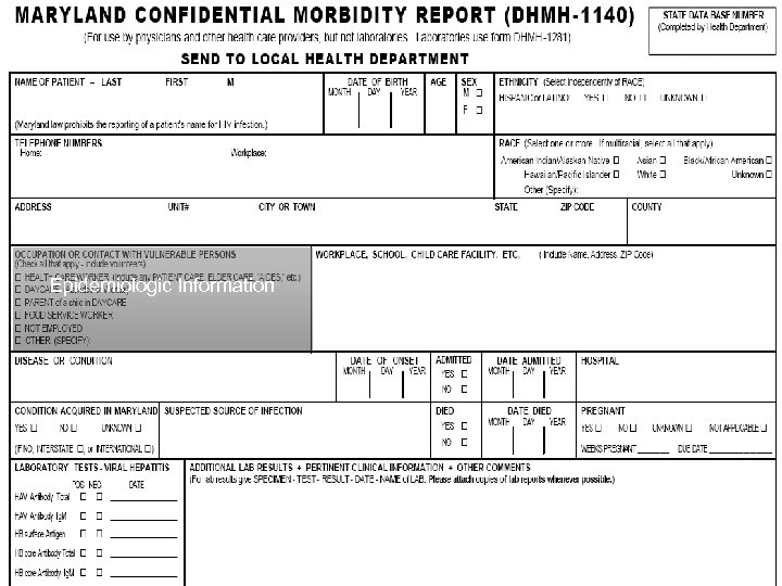 Epidemiologic Information 