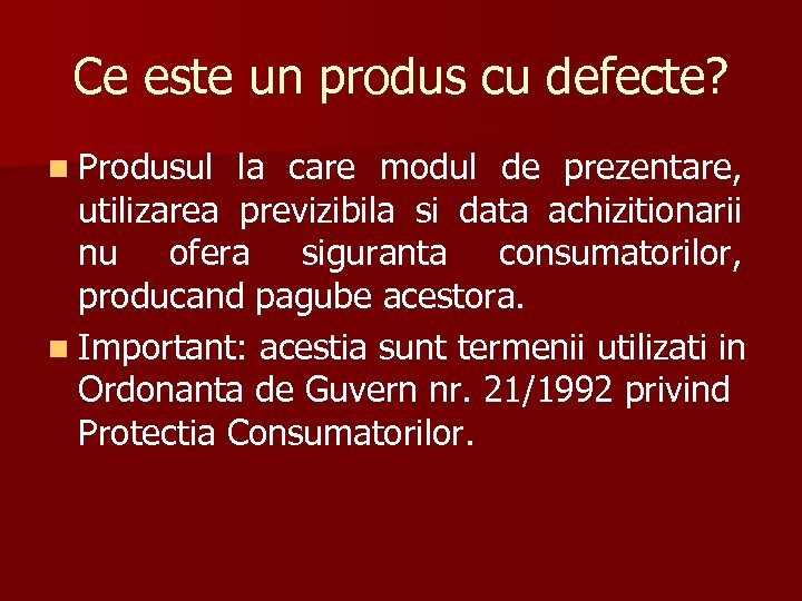 Protectia Consumatorului Realizat De Prof Toma Eugenia