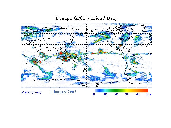 Example GPCP Version 3 Daily 1 January 2007 