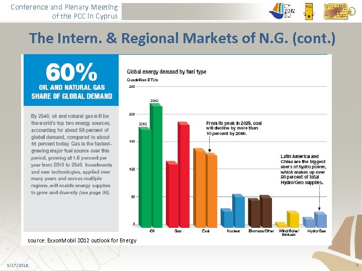 Conference and Plenary Meeting of the PCC in Cyprus The Intern. & Regional Markets