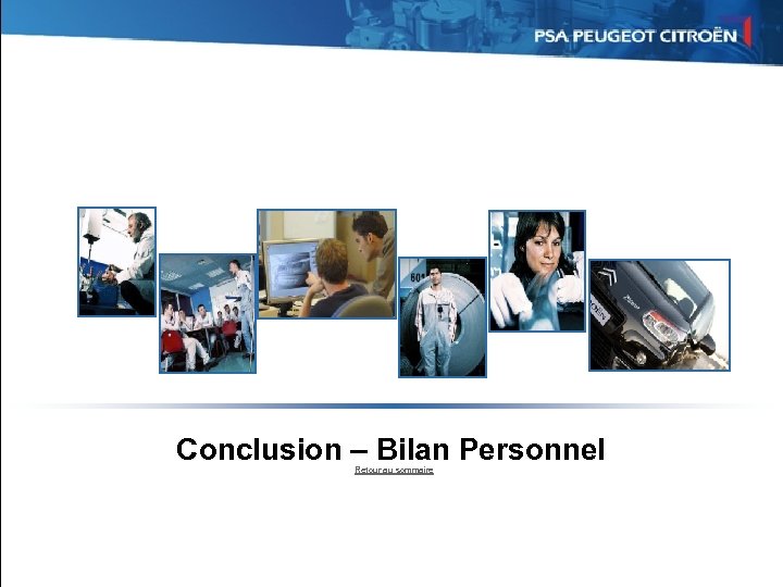 Conclusion – Bilan Personnel Retour au sommaire 