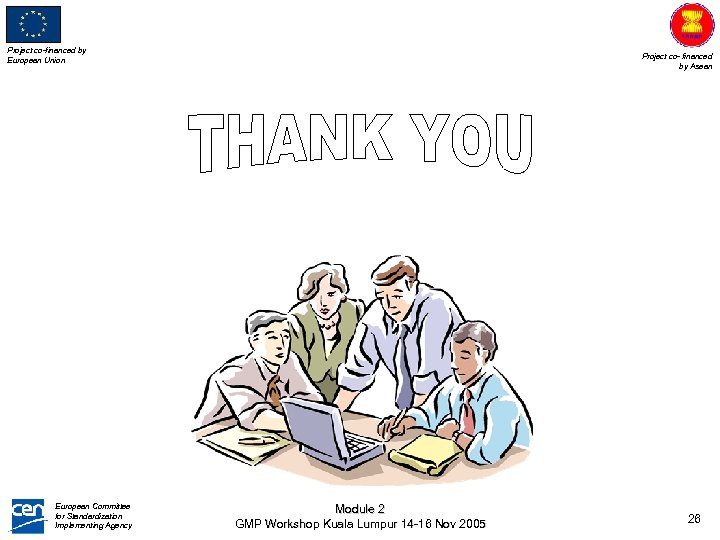 Project co-financed by European Union European Committee for Standardization Implementing Agency Project co- financed