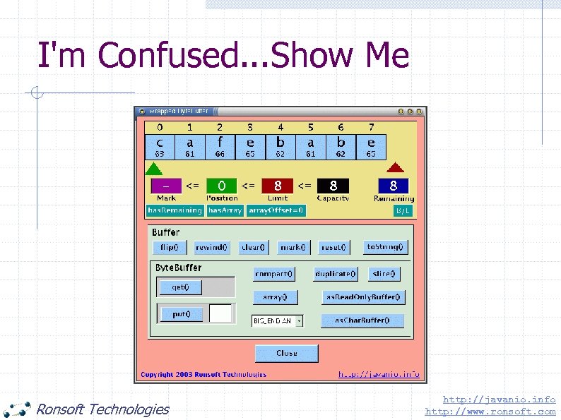 I'm Confused. . . Show Me Ronsoft Technologies http: //javanio. info http: //www. ronsoft.