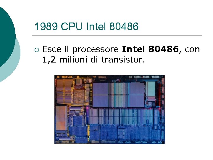 1989 CPU Intel 80486 ¡ Esce il processore Intel 80486, con 1, 2 milioni