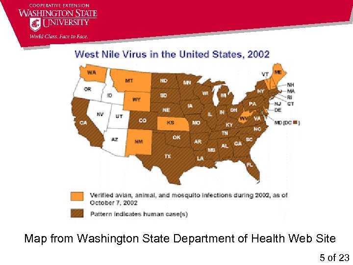 Map from Washington State Department of Health Web Site 5 of 23 