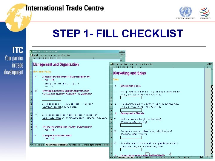 STEP 1 - FILL CHECKLIST THE Fi. T 