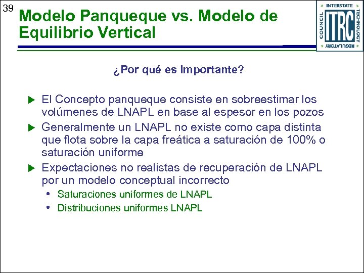 39 Modelo Panqueque vs. Modelo de Equilibrio Vertical ¿Por qué es Importante? u u