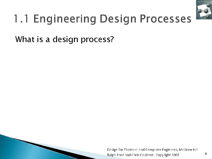 What is a design process? 6 