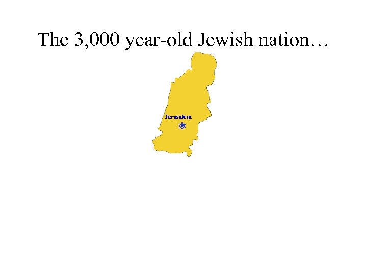 The 3, 000 year-old Jewish nation… Jerusalem 