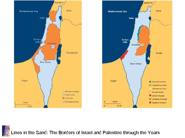Lines in the Sand: The Borders of Israel and Palestine through the Years 