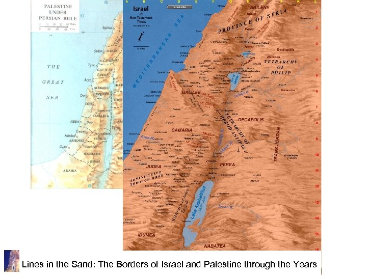 Lines in the Sand: The Borders of Israel and Palestine through the Years 