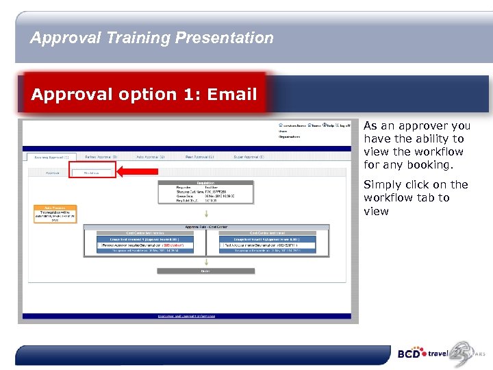 Approval Training Presentation Approval option 1: Email As an approver you have the ability