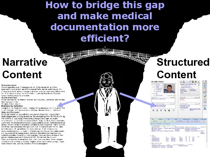 How to bridge this gap and make medical documentation more efficient? Narrative Content Diseases