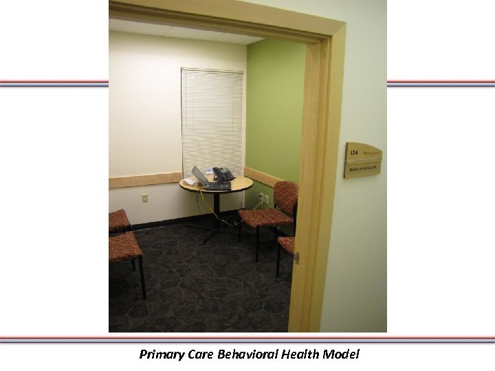 Primary Care Behavioral Health Model 