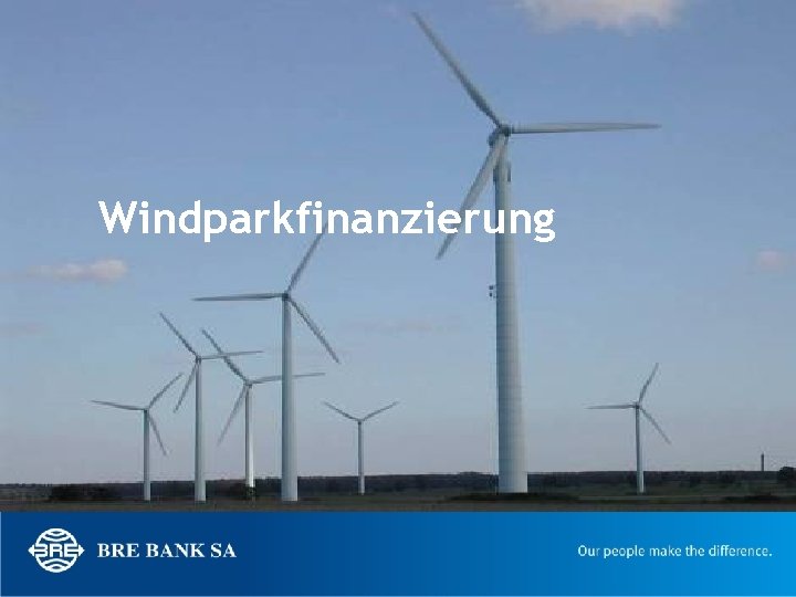 Windparkfinanzierung 