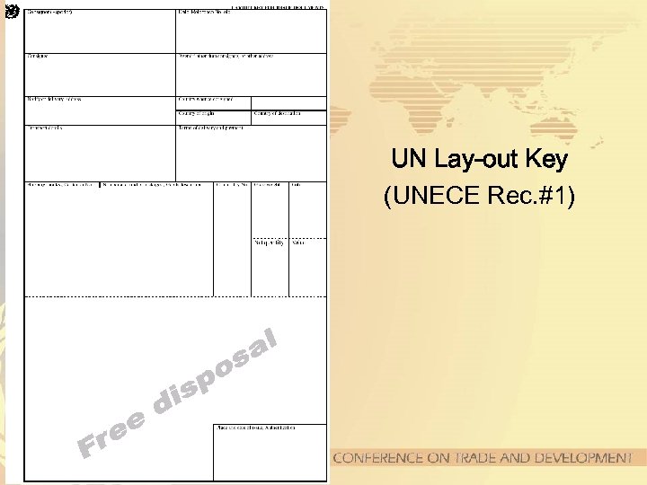 UN Lay-out Key (UNECE Rec. #1) 