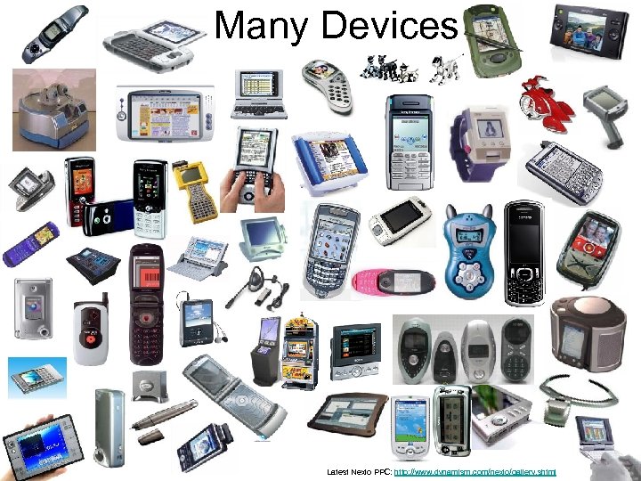 Many Devices Latest Nexio PPC: http: //www. dynamism. com/nexio/gallery. shtml 