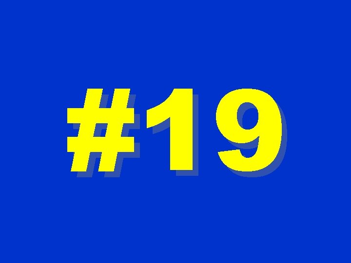 #19 